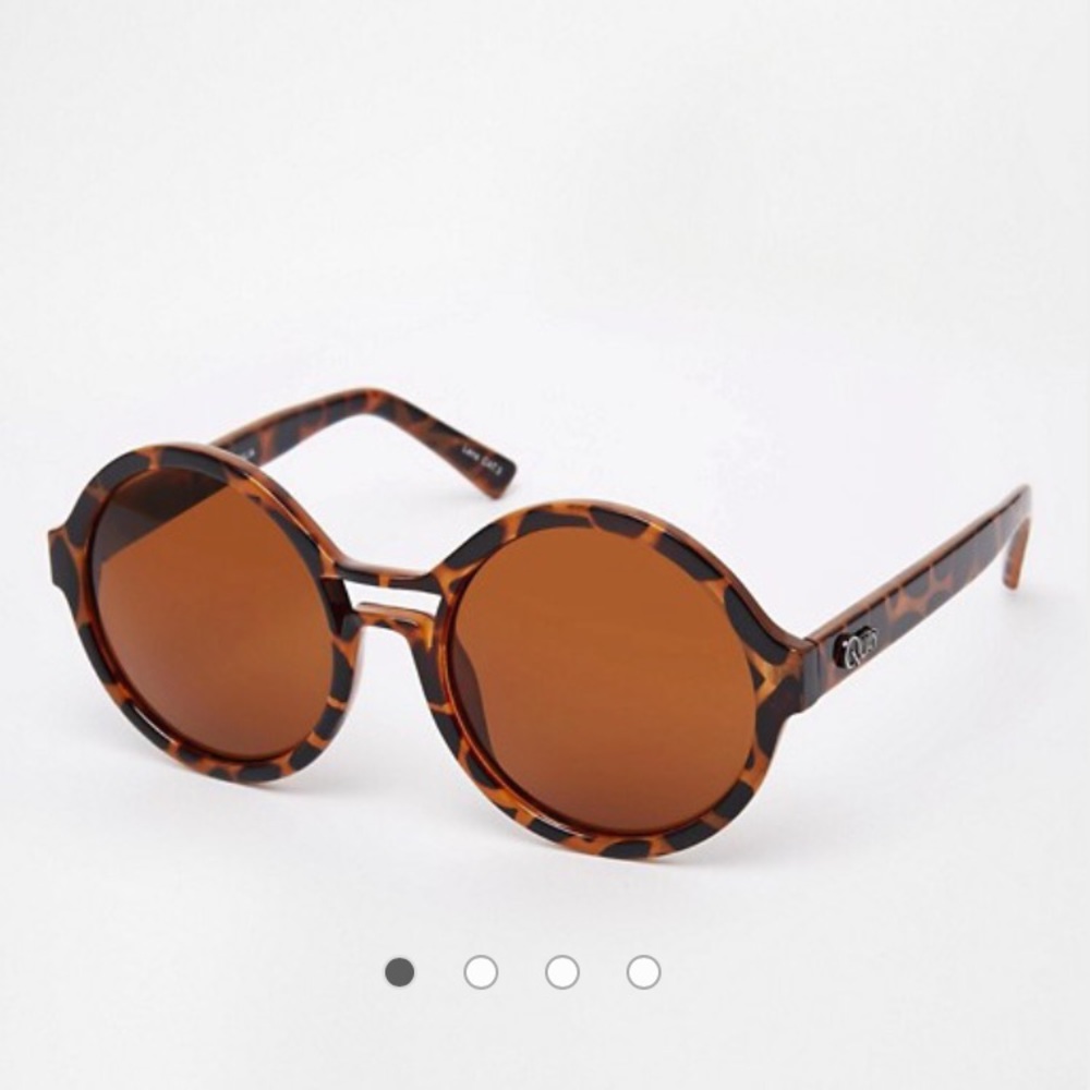 Quay Kensie Tortoise Round Sunglasses Oversized